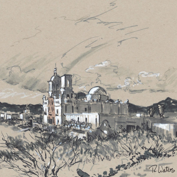 San Xavier del Bac Notecards by Rob Waters